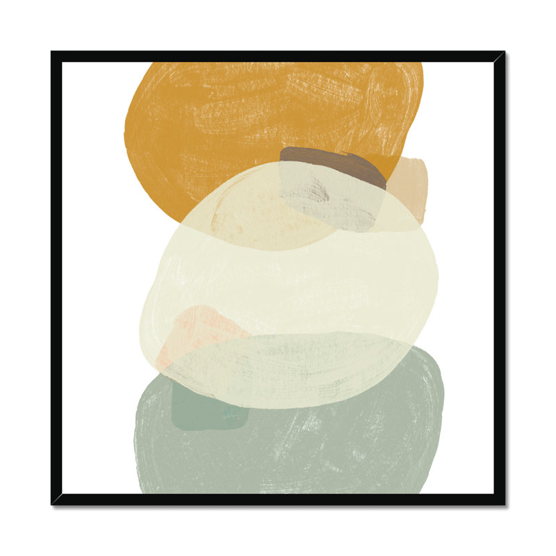 Platelet III - Painting, Black Framed Paper Print, 95cm H x 95cm W