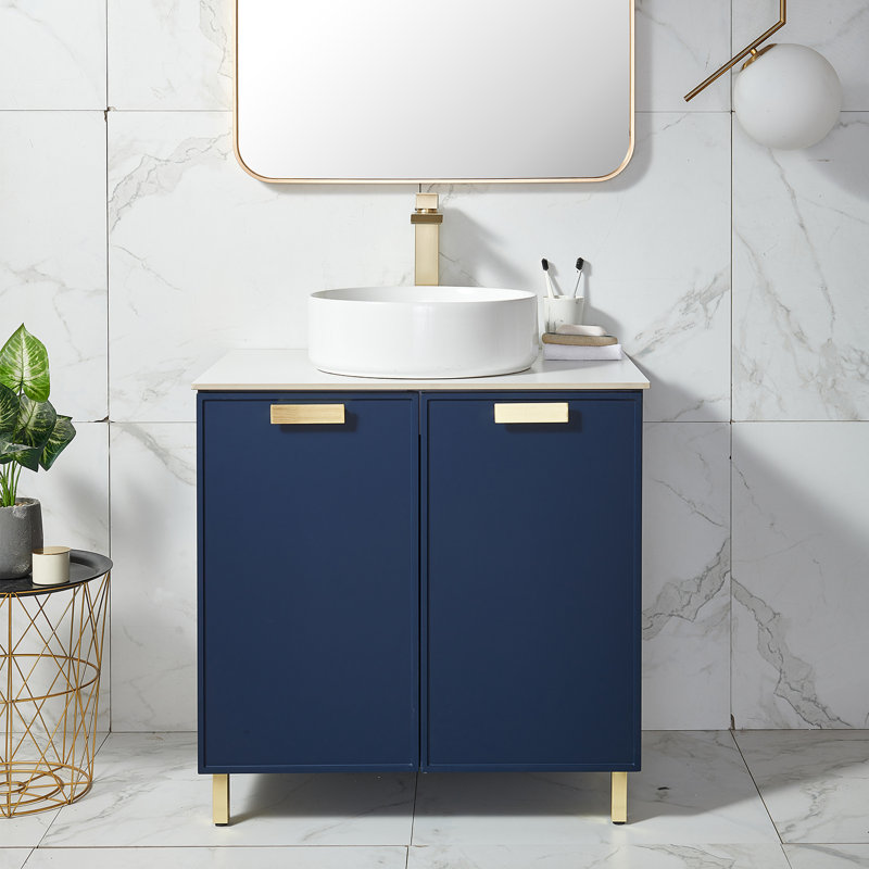 Ensemble de meuble-lavabo vasque autoportant moderne 30 po Handerson