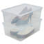 Ensemble de 4 bacs de rangement empilables avec couvercles Simpl Simpl