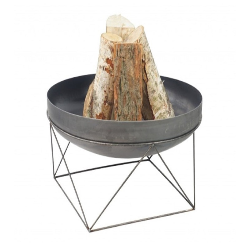 Otterburn Steel Wood Burning Smokeless Fire Pit, 30" H x 60" W x 60" D