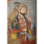 Peinture attrayante de Shahjahan et Mumtaaz - avec incrustations | Avec cadre | Couleur naturelle sur papier