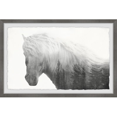 Dramatic Horse by Marmont Hill - Single Picture Frame Print
