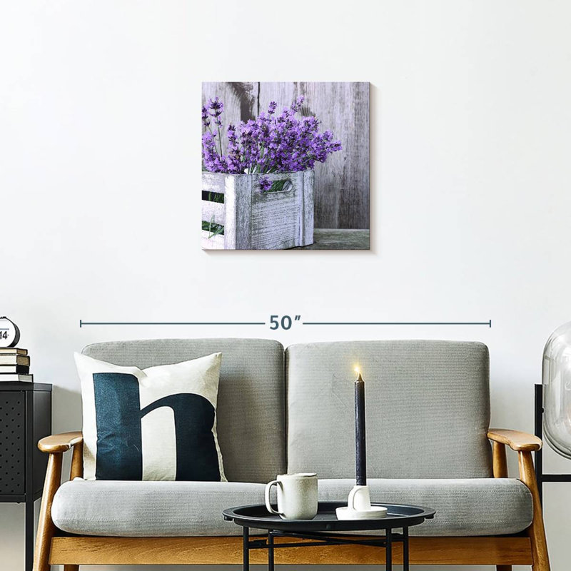 Arrangement de lavande Harnek, H 20 po x l 20 po
