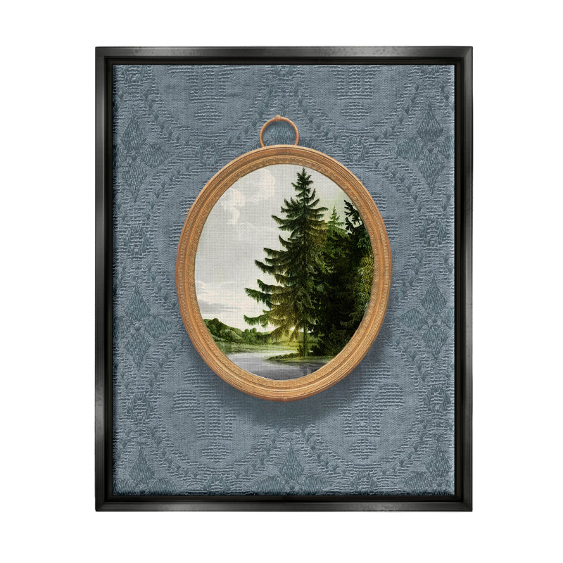 Art mural sur toile flottant avec vue de scène d'arbre par Vision Studio, H 31 po x l 25 po x P 1,7 po