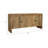 Neutral Textured Mango Wood 30" Carved Front Waterfall Edge Sideboard in Brown - 63" x 16" x 30"