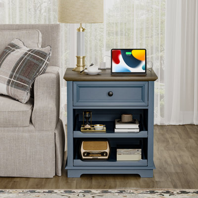1 - Drawer Tray Monrovia With Storage and Built-In Outlets