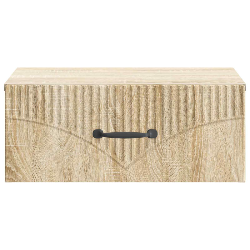 49cm W Manufactured Wood Bedside Table, Sonoma Oak
