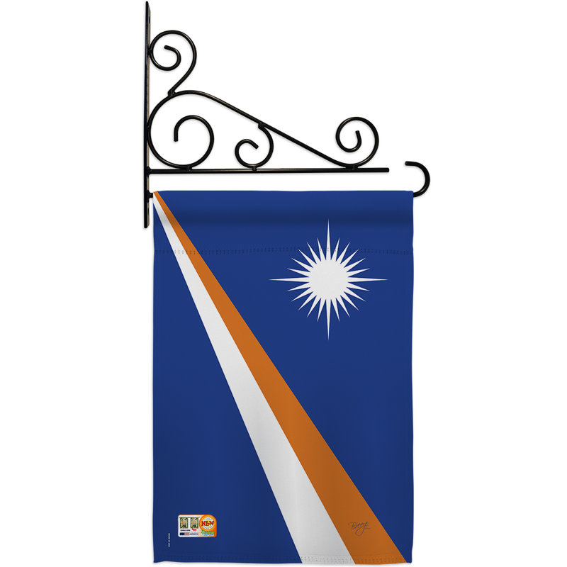 Double Sided 18.5'' H x 13'' W Polyester Flag Set