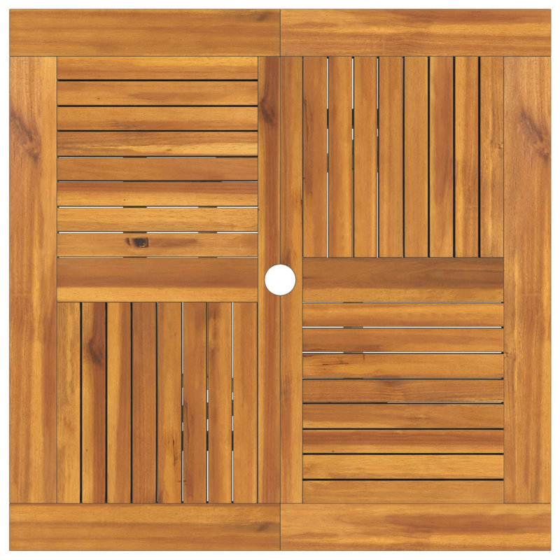 Solid Wood Patio Dining Set Table,, 2