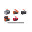 Bacs de rangement en plastique pliables, 45 L, caisses de rangement pliables empilables avec poignées, capacité de 33 lb par bac, contenants robustes pliables, paniers peu encombrants, pour organiser la maison-129162265-129162264-129162266