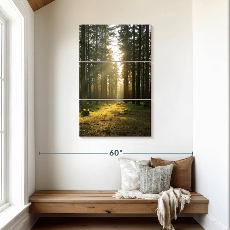 Forêt allemande de Kerrick au printemps, H 45 po x l 28 po