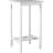 Amidat White Acacia Hardwood Bar Table 24" x 24" x 43" Outdoor Bar Table