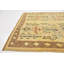 Tapis beige en laine nouée à la main de conception unique de 4 pi 6 po x 7 pi 4 po Mehdi