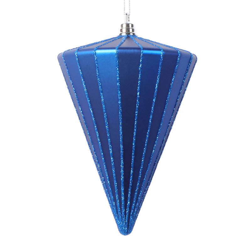 Frankin 6'' Solid Holiday Shaped Ornament, Blue