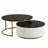 Modern Round Nesting Coffee Table With Drawer