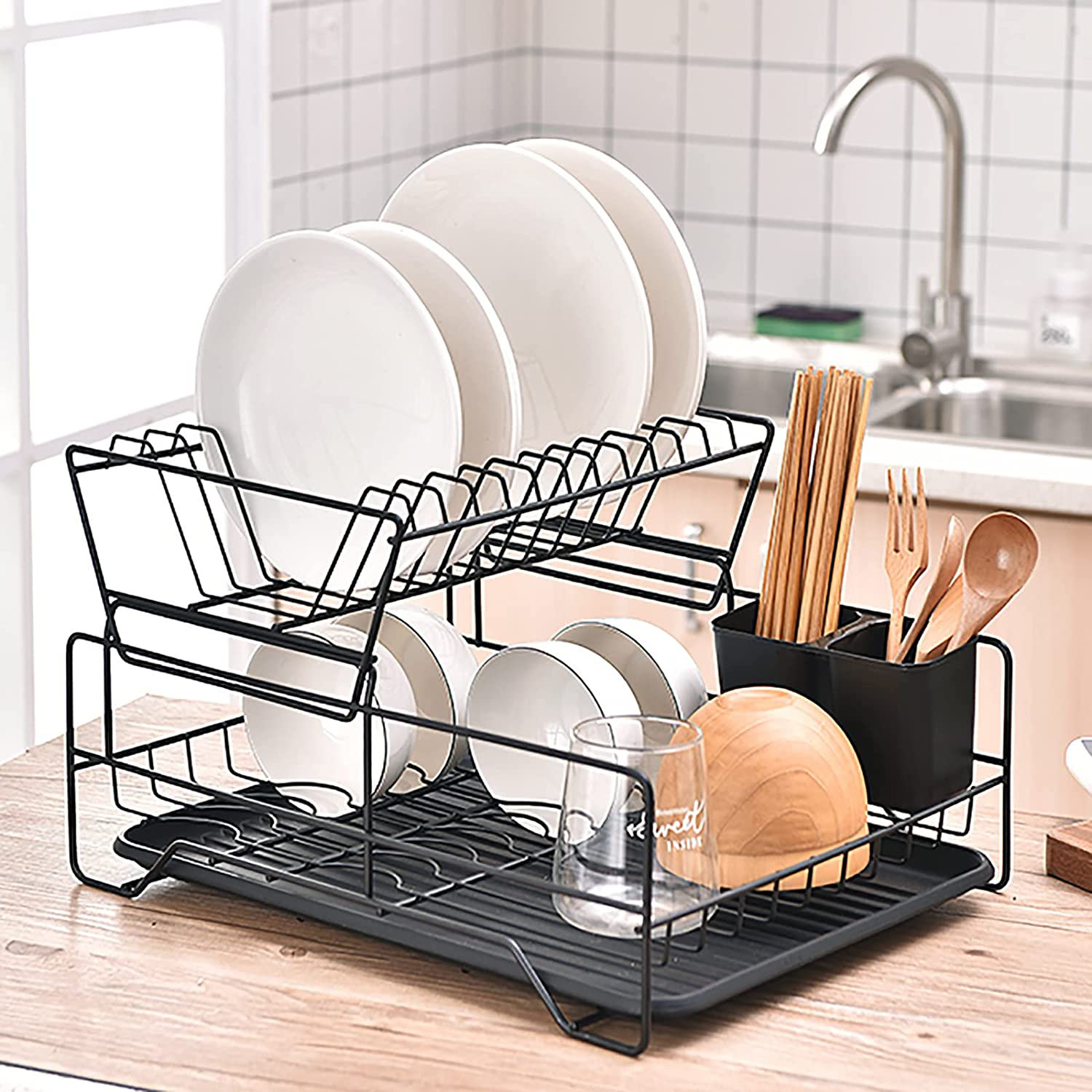 Stainless Steel 2 Tier Dish Rack SUPERIXO