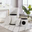 Tabouret de coiffeuse pivotant avec rangement - Fauteuil demi-tonneau - Lit pour chat gratuit-1356429060