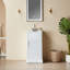 Meuble-lavabo simple autoportant de 18 po avec plateau entièrement assemblé