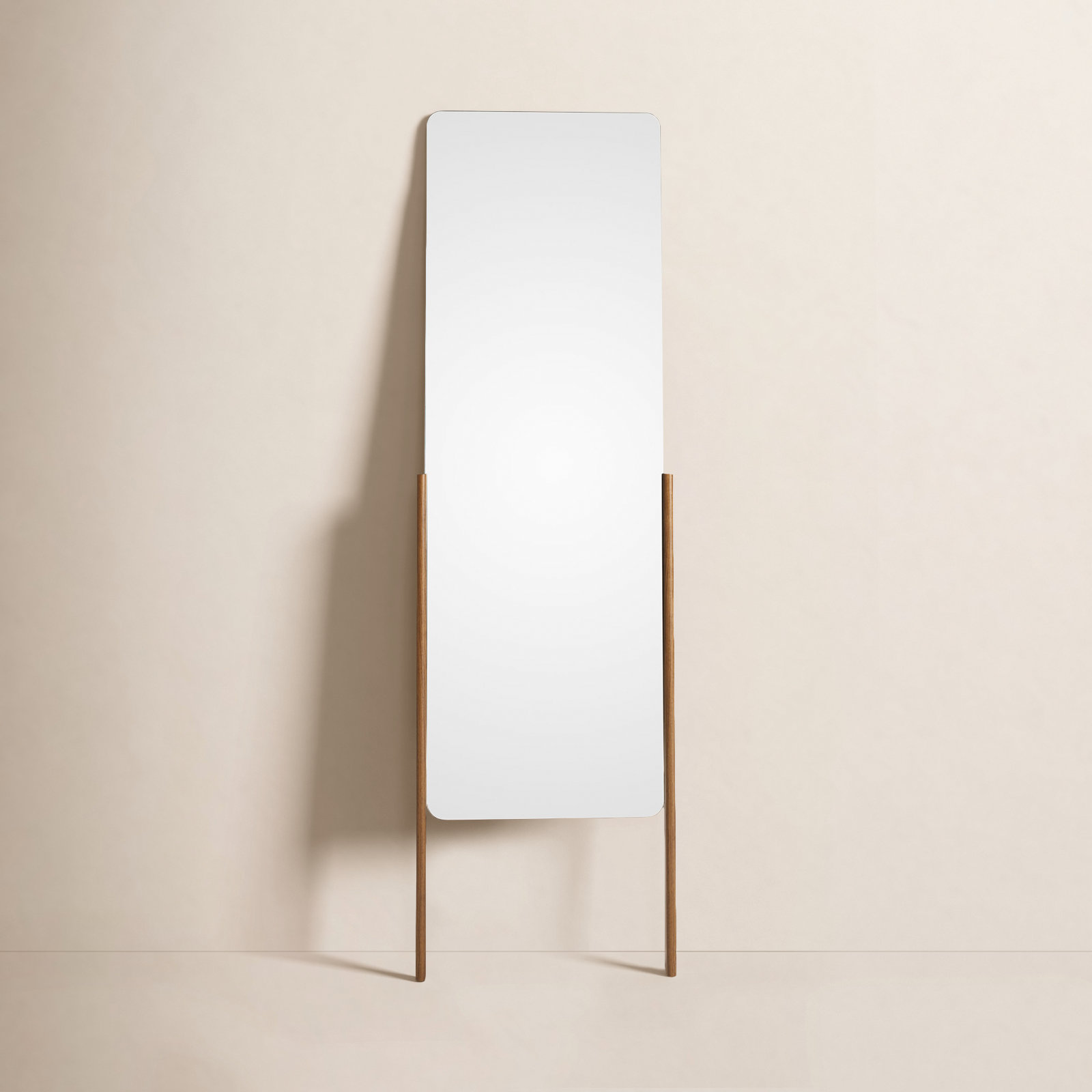 TDH 22" Walnut Full-Length Mirror, Walnut