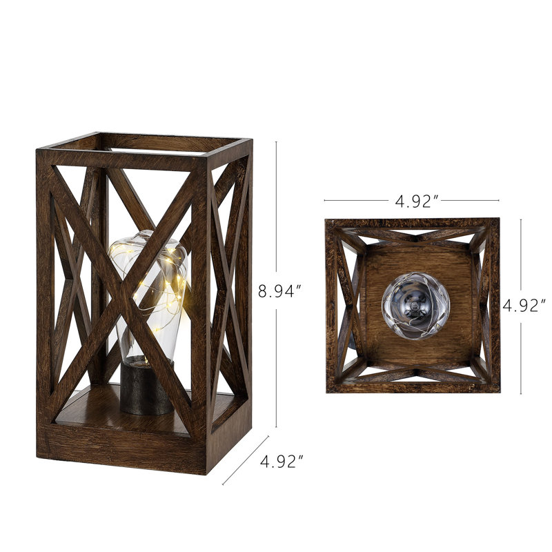 Savanah Wood Table Lamp, Natural Wood