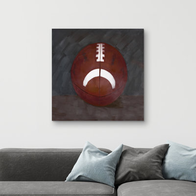 Football ball - 32"x32" art on canvas