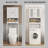 Freestanding Over-the-toilet Storage Cabinet With Magnetic Doors, Adjustable Shelves And Open Shelf, White Bathroom Space Saver
