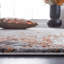 Tapis abstrait gris / orange Leonidha-1843149111