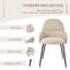 Antin Upholstered Armchair with Metal Legs for Kitchen Dining Room Living Room-202293749