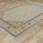 Tapis bleu pâle / doré Edner-968212605