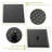 Dual Shower Head - 12 Inch Wall Mounted Square Shower System With Rough-In Valve,Matte Black-124897310