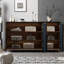 Buffet noir sur pied haut de gamme-1735988795