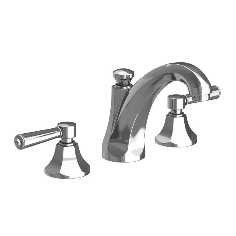 Metropole Widespread Bathroom Faucet with Drain Asssembly, Polished Chrome