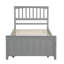  Platform Bed with Trundle, Versatile Space-Saving Solution with Built-in Trundle Bed, Ideal for Guest Rooms or Small Spaces-1037566445