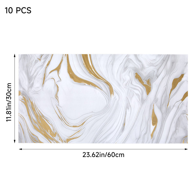 Danessa 10pcs Marble 60cm x 30cm Peel and Stick Wallpaper Roll