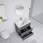 Ensemble de meuble-lavabo 30 po avec lavabo en céramique, meuble de rangement autoportant moderne à 2 tiroirs, meuble-lavabo autoportant -115898897