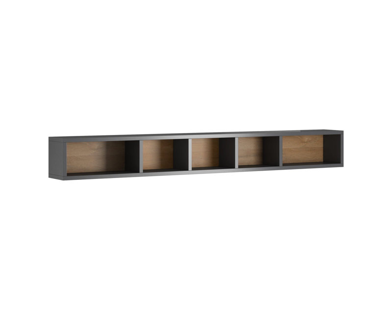 Toledo Floating Shelf, Grey/Oak San Remo
