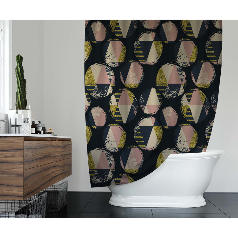 Rideau de douche simple Eskew, H 70 po x l 71 po