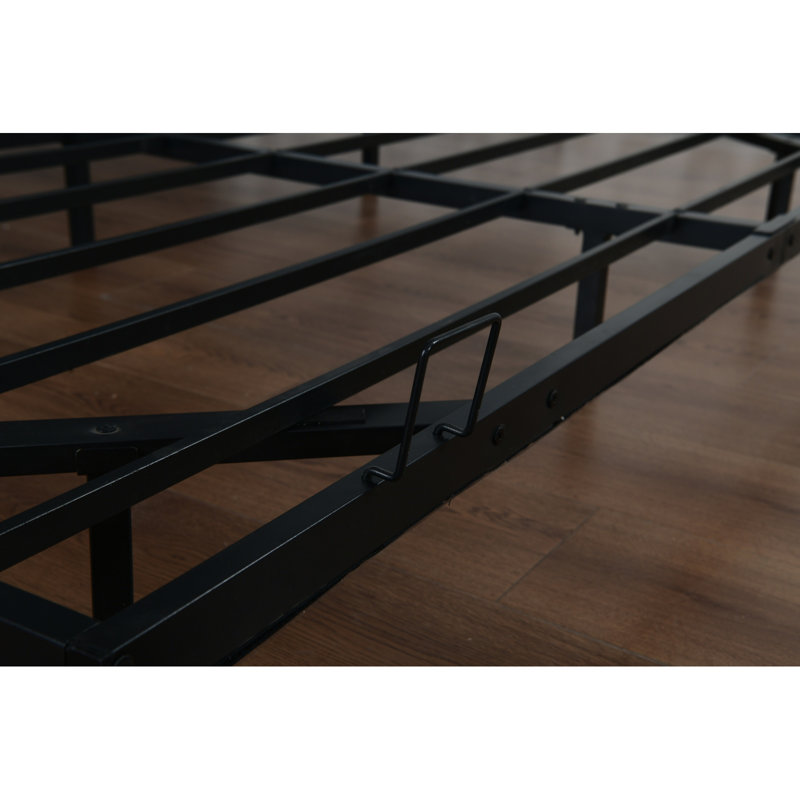 Grandes structures de lit flottantes avec lumières DEL, lit plateforme en métal, solide et stable, sans bruit, aucun sommier requis, assemblage facile