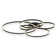 Jadiamond 6-Light 47.2 inch Modern Flush Mount Large Circle Ceiling Fixture with Remote Control