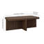 Table basse rectangulaire en chêne brun de 45 po de largeur Laguna-983530121