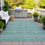 Machine Washable Indoor/Outdoor Xhevrie Teal Rug-112171073