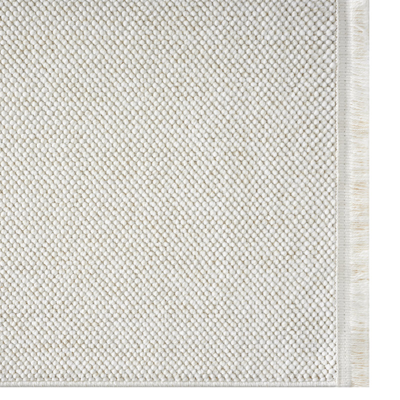 Tapis texturé à franges, Rectangulaire 8 pi x 10 pi, Cream