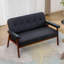 Causeuse rembourrée en similicuir de 50 po