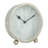 Stainless Steel Quartz movement / Crystal Tabletop Clock in Silver