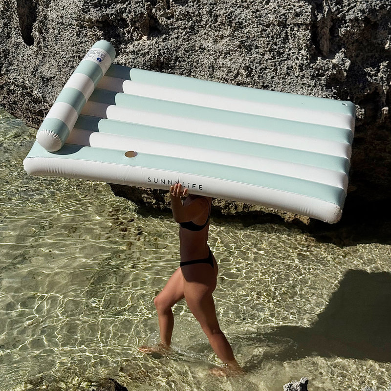 Luxe Lilo: rayures vertes, Vert