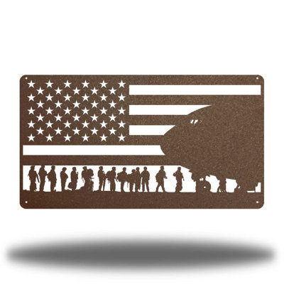 Farmhouse People Wall Decor on Metal