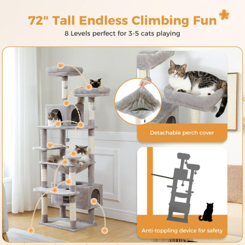Emilye 22.04'' H Cat Tree