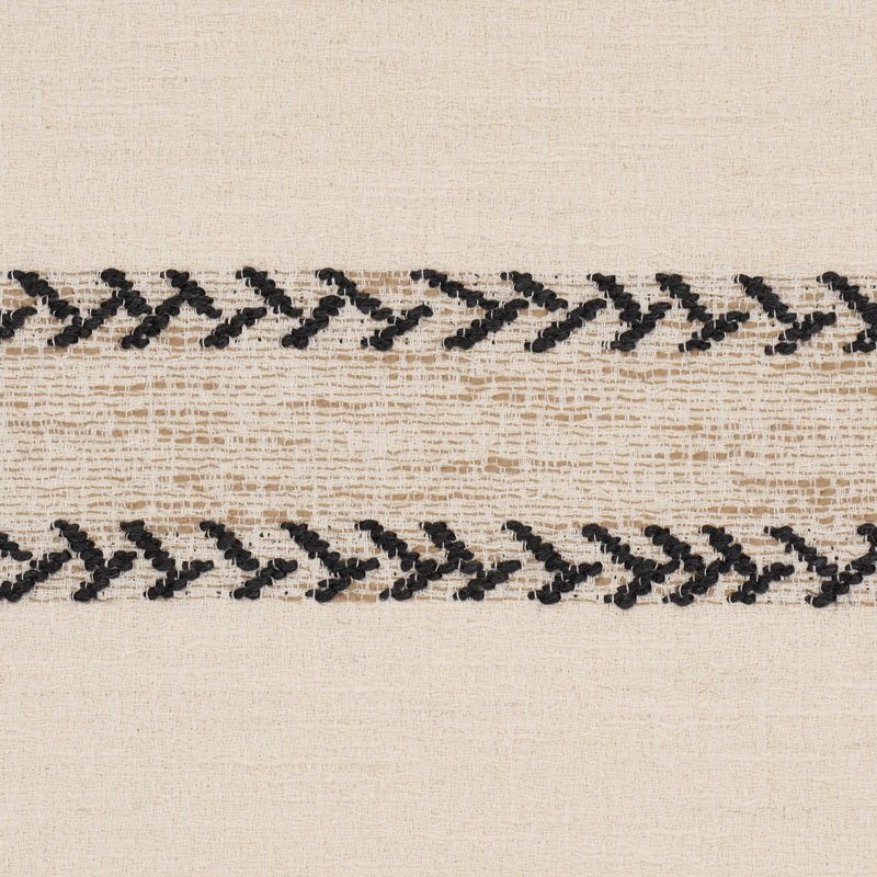 Plains Stripe Casement Fabric, Black