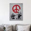 Soldiers Painting Peace by Banksy - Wrapped Canvas Print-466102513