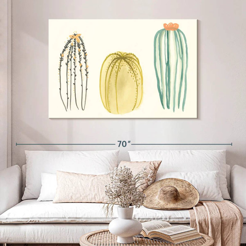 Harnek Funky Succulents III, H 32 po x l 48 po